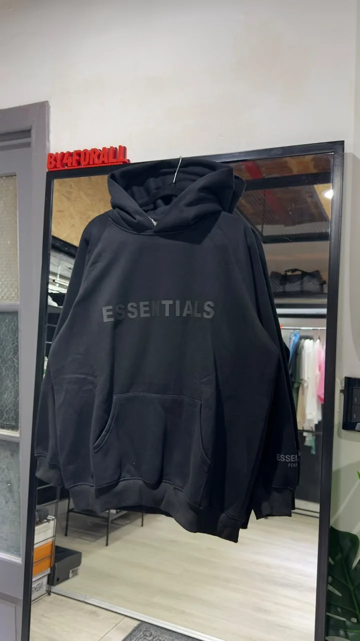 Essentials Buzo Essentials negro — Buzos
