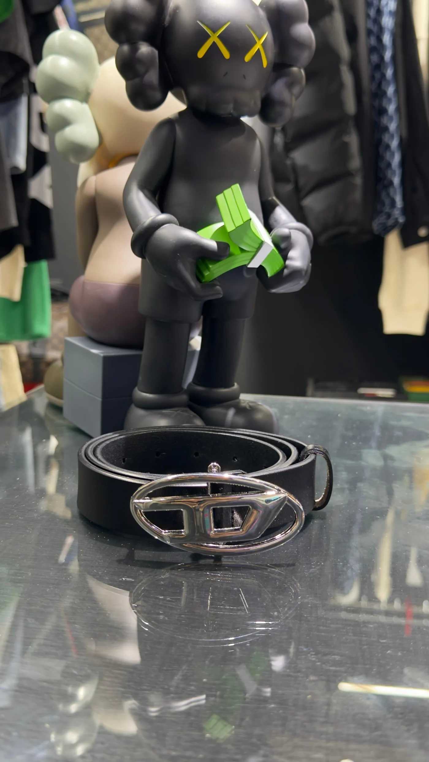 Diésel Cinturón Diésel negro — Accesorios