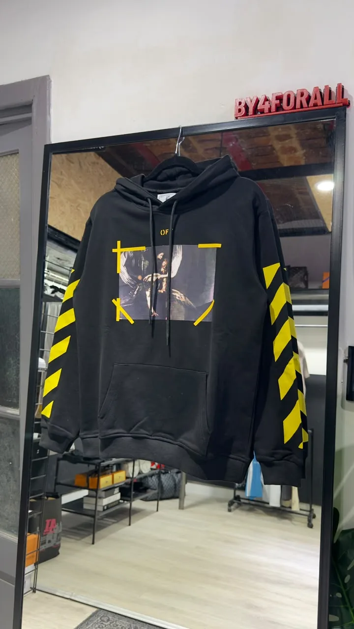Off-White Buzo Off White arrows negro/amarillo — Buzos