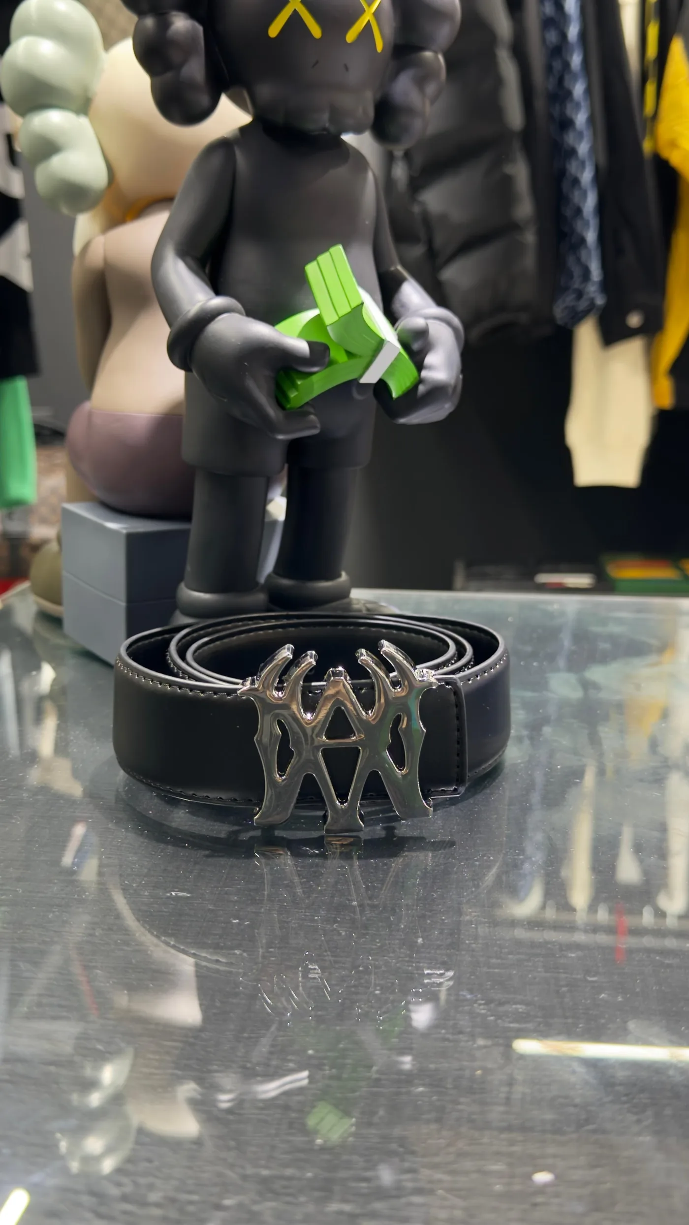 Amiri Cinturón Amiri negro — Accesorios