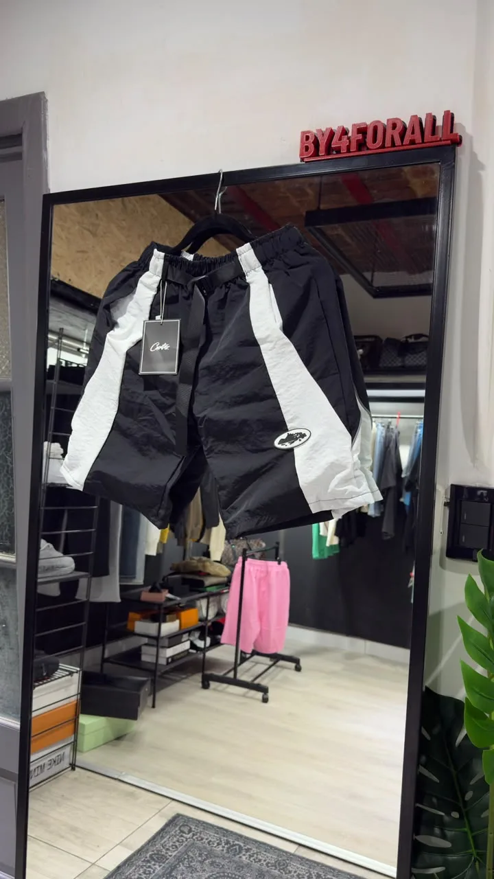 Corteiz Short Corteiz negro/blanco — Shorts